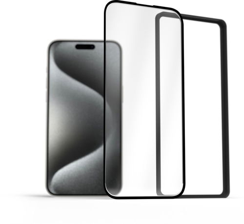 AlzaGuard 3D Elite Resin Glass pro iPhone 15 Pro Max - Ochranné sklo - Hlavní obrázek