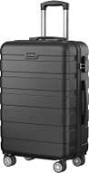 Cestovný kufor AlzaGuard Traveler Suitcase, veľkosť M – čierny - Cestovní kufr