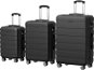 AlzaGuard Traveler Suitcase, 3 pcs súprava – čierna - Sada kufrov