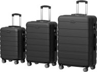 AlzaGuard Traveler bőrönd, 3db készlet - fekete - Bőrönd szett