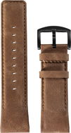 AlzaGuard Genuine Leather Band na Garmin QuickFit 22 mm – sedlovo hnedý - Remienok na hodinky