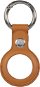 AlzaGuard Leather Keychain for Airtag Brown - AirTag Key Ring