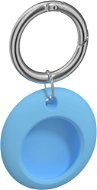 AlzaGuard Circle Silicone Keychain für AirTag - blau - AirTag Schlüsselanhänger