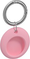 AlzaGuard Circle Silicone Keyring for AirTag Pink - AirTag Key Ring