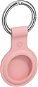 AlzaGuard Silicone Keychain for Airtag Pink - AirTag Key Ring