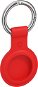 AlzaGuard Silicone Keychain for Airtag Red - AirTag Key Ring