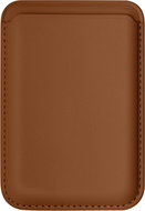 AlzaGuard PU Leather Card Wallet Compatible with Magsafe - cognac brown -  MagSafe Wallet