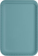 AlzaGuard PU Leather Card Wallet Compatible with Magsafe - sky blue -  MagSafe Wallet