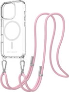 AlzaGuard Luxe Detach Lanyard Case Compatible with MagSafe for iPhone 15 pink - Phone Cover