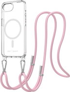 AlzaGuard Luxe Detach Lanyard Case Compatible with MagSafe for iPhone 16e / 17e pink - Phone Cover