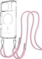 AlzaGuard Luxe Detach Lanyard Case Compatible with MagSafe for iPhone 17 Pro Max pink - Phone Cover