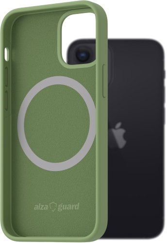 AlzaGuard Silicone Case Compatible with Magsafe for iPhone 12 Mini green Main image AlzaGuard Silicone Case Compatible with Magsafe for iPhone 12 Mini green - Phone Cover - Main image
