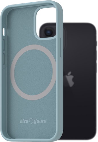 AlzaGuard Silicone Case Compatible with Magsafe for iPhone 12 Mini light blue Main image AlzaGuard Silicone Case Compatible with Magsafe for iPhone 12 Mini light blue - Phone Cover - Main image