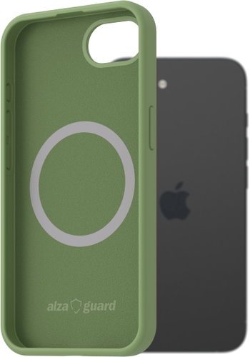 AlzaGuard Silicone Case Compatible with Magsafe for iPhone 16e / 17e green Main image AlzaGuard Silicone Case Compatible with Magsafe for iPhone 16e / 17e green - Phone Cover - Main image