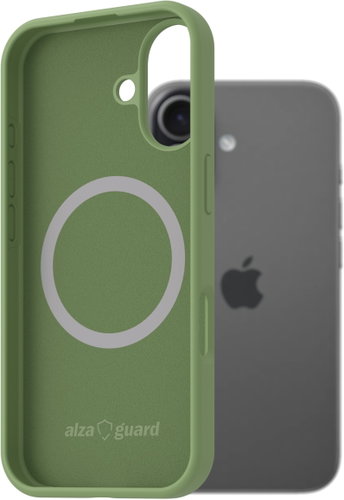 AlzaGuard Silicone Case Compatible with Magsafe for iPhone 17 green Main image AlzaGuard Silicone Case Compatible with Magsafe for iPhone 17 green - Phone Cover - Main image
