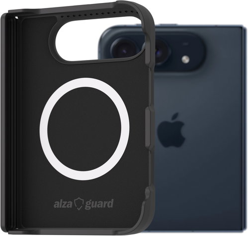 AlzaGuard Silicone Case Compatible with Magsafe for iPhone Fold black - Phone Cover - Main image