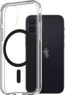 AlzaGuard Crystal Clear TPU Case Compatible with Magsafe pro iPhone 12 Mini - černý - Kryt na mobil