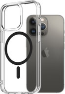 AlzaGuard Crystal Clear TPU Case Compatible with Magsafe for iPhone 13 Pro - Black - Phone Cover