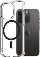 AlzaGuard Crystal Clear TPU Case Compatible with Magsafe for iPhone 14 Pro - Black - Phone Cover
