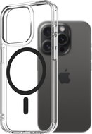 AlzaGuard Crystal Clear TPU Case Compatible with Magsafe for iPhone 15 Pro - Black - Phone Cover
