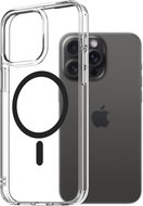 AlzaGuard Crystal Clear TPU Case Compatible with Magsafe pro iPhone 15 Pro Max - černý - Kryt na mobil