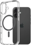 AlzaGuard Crystal Clear TPU Case Compatible with Magsafe pro iPhone 16 - šedý - Kryt na mobil