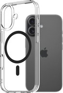 AlzaGuard Crystal Clear TPU Case Compatible with Magsafe for iPhone 17 - Black - Phone Cover