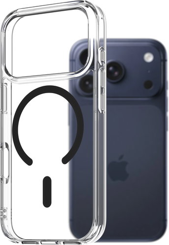 AlzaGuard Crystal Clear TPU Case Compatible with Magsafe for iPhone 17 Pro - Black - Phone Cover - Main image