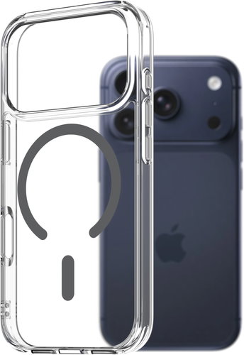 AlzaGuard Crystal Clear TPU Case Compatible with Magsafe for iPhone 17 Pro - Grey - Phone Cover - Main image