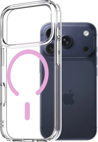 AlzaGuard Crystal Clear TPU Case Compatible with Magsafe for iPhone 17 Pro - Pink - Phone Cover - Main image