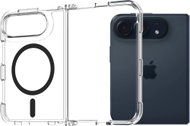 AlzaGuard Crystal Clear TPU Case Compatible with Magsafe for iPhone Fold black - Phone Cover