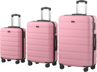 AlzaGuard Traveler Suitcase, 3pcs set - pink - Case Set
