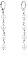 Agato Silver earrings with freshwater pearls AGUC3535P-W (Ag925/1000 2,8 g) - Earrings