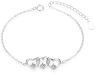 Agato Tender silver bracelet with hearts AGB761/21 (Ag925/1000 1,7 g) - Bracelet