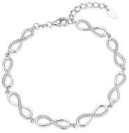 Agato Silver bracelet with cubic zirconia Infinity AGB781/21 (Ag925/1000 6,7 g) - Bracelet