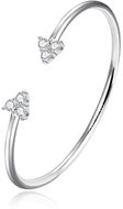 Agato Solid open bracelet with cubic zirconia AGB782 (Ag925/1000 6,3 g) - Bracelet