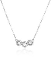 Agato Shiny silver necklace with cubic zirconia AGS1543/47 (Ag925/1000 3,1 g) - Necklace