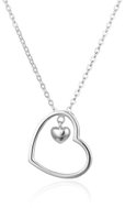 Agato Tender Silver Necklace Heart AGS1572/47 (Ag925/1000 2,5 g) - Necklace