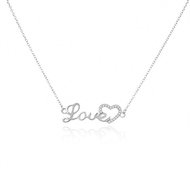 Agato Silver necklace Love AGS1574/47 (Ag925/1000 2,6 g) - Necklace