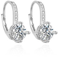 Agato Silver dangle earrings with cubic zirconia AGUC3276 (Ag925\1000 2,2 g) - Earrings