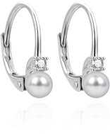 Agato Lovely silver earrings with freshwater pearl AGUC3513P - G (Ag925\1000 1,4 g) - Earrings