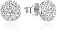 Agato Shiny silver earrings with cubic zirconia AGUP3465 (Ag925\1000 1,1 g) - Earrings