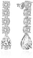 Agato Sparkling dangle earrings with cubic zirconia AGUP3501 (Ag925\1000 5,7 g) - Earrings