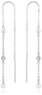 Agato Long silver earrings with pearls AGUV3458P (Ag925\1000 1,9 g) - Earrings