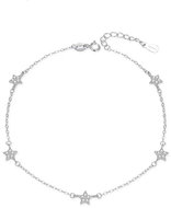 Agato Silver bracelet with glittering stars AGB768 \ 21 (Ag925\1000 2,1 g) - Bracelet