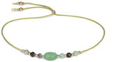 Agato Cord bracelet with aventurine and emerald HE09R3RG - LG - Bracelet