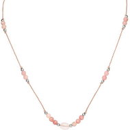 Agato String necklace with angelite and rose quartz HE13K3S - LP - Necklace