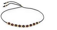 Agato Cord bracelet with garnet beads HE21R3G - BK - Bracelet