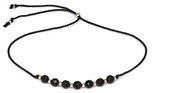 Agato Cord bracelet with onyx beads HE32R3RG - BK - Bracelet
