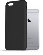 Telefon tok AlzaGuard Premium Liquid Silicone Case iPhone 6 / 6s fekete tok - Kryt na mobil
